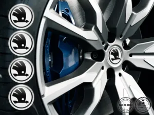 Skoda Felgendekoration Ausgabe Individuelle Silikonsticker